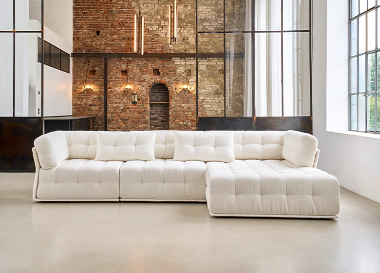 Weißes Sofa