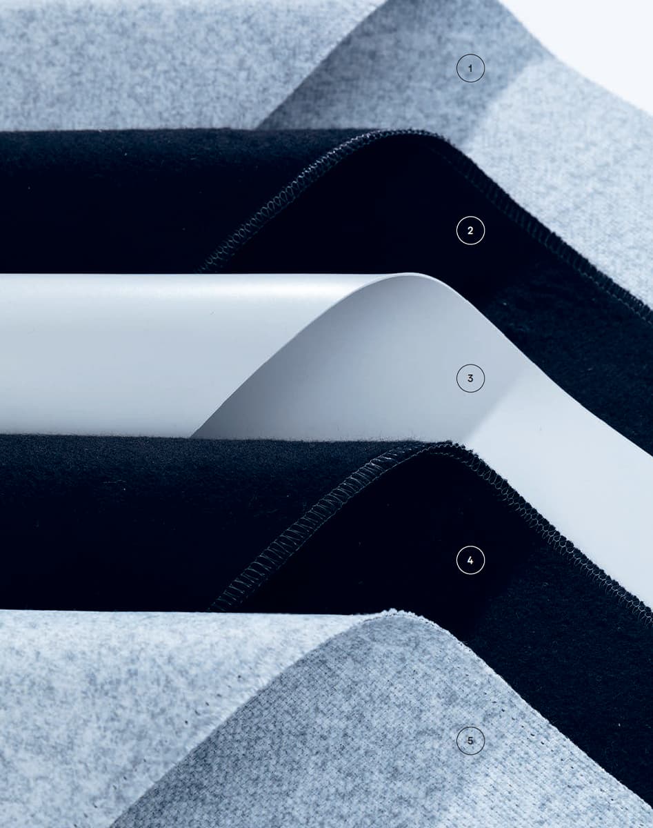 Eine Aufnahme von den Außenlagen eines Acoustic Guards, nummeriert von 1-10.