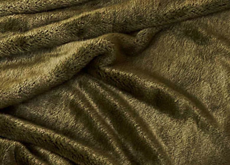 Nahaufnahme Plaid Soft Whisper in olive